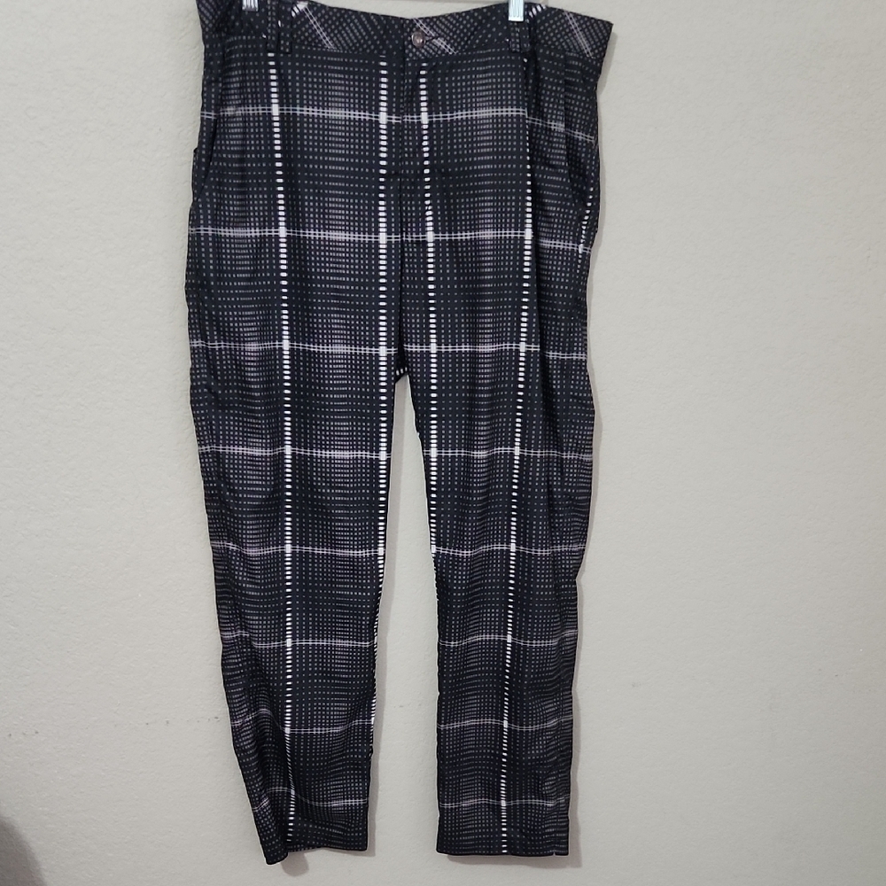 Egio Golf Pants Mens Size 38 × 31 Black White Checkered